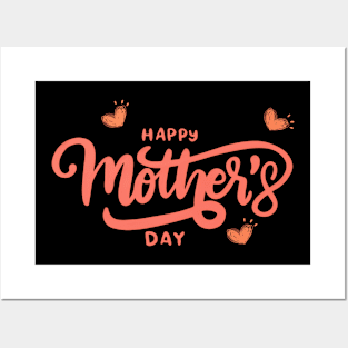 Happy Mothers Day, Vintage Typography Posters and Art